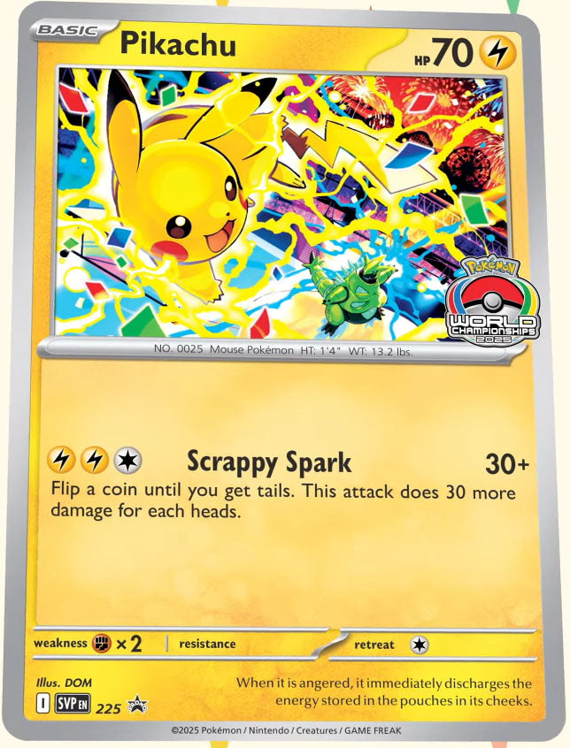 Pikachu Promo 2025 World Championship