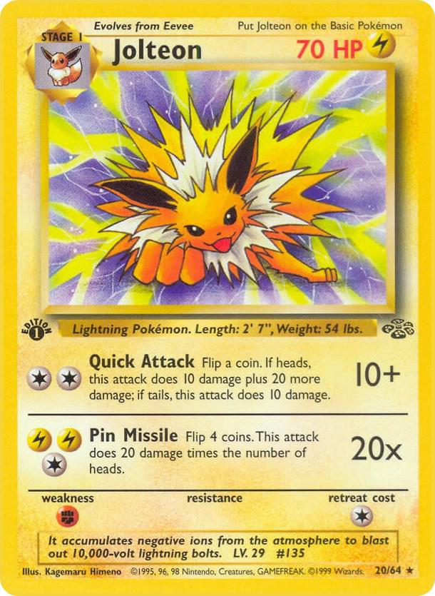 Jolteon (20) Rare Jungle 20/64 LP