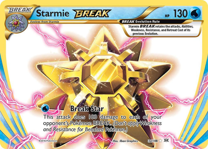 Starmie BREAK Rare BREAK XY - Evolutions 32/108 NM