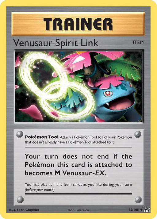 Venusaur Spirit Link Uncommon XY - Evolutions 89/108 NM