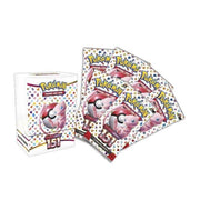 Pokémon trading card game packs on a white background
