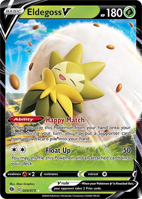 Eldegoss V Ultra Rare Champion's Path 05/73 NM