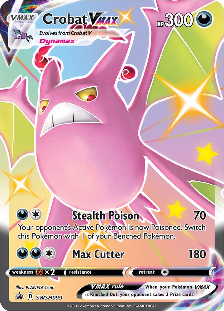 Crobat VMAX Promo SWSH: Sword & Shield Promo Cards SWSH099 NM