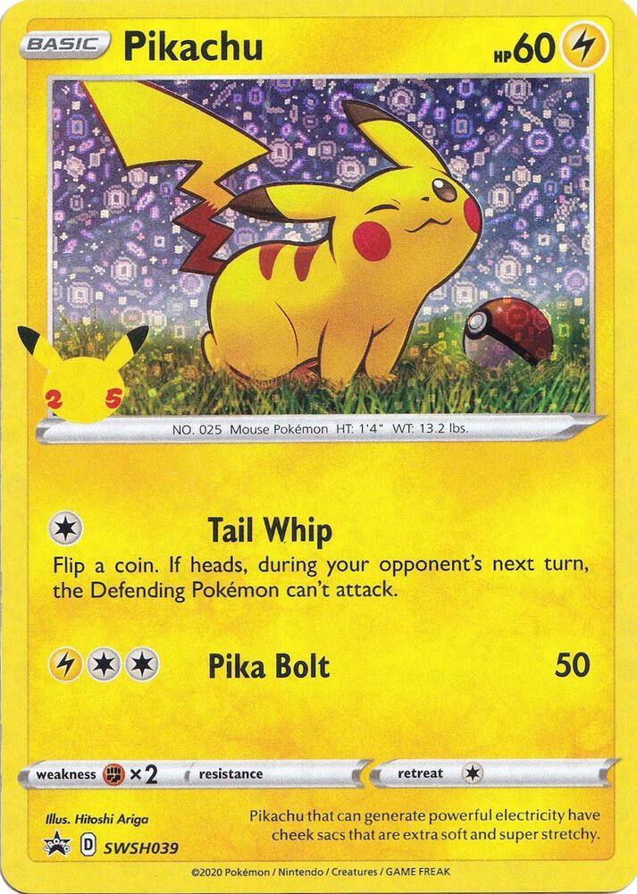 Pikachu -  (General Mills) Promo Miscellaneous Cards & Products SWSH039 NM