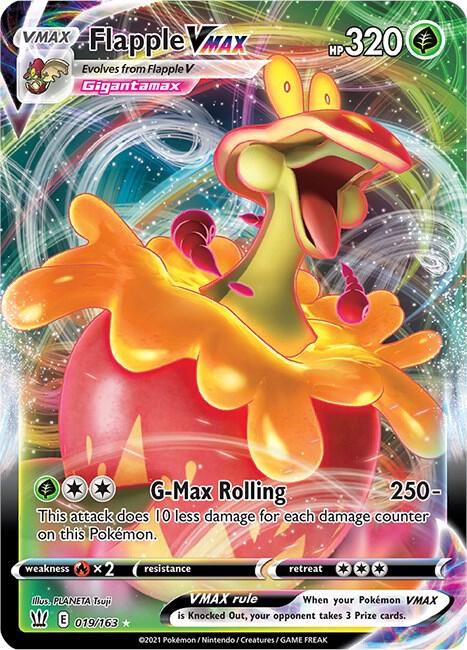 Flapple VMAX Ultra Rare SWSH05: Battle Styles 019/163 NM