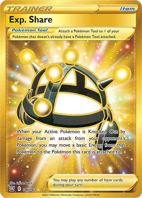Exp. Share (Secret) Secret Rare SWSH05: Battle Styles 180/163 NM