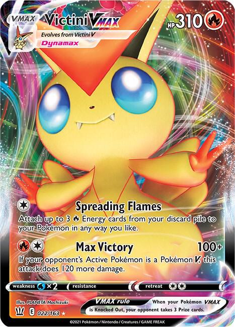Victini VMAX Ultra Rare SWSH05: Battle Styles 022/163 NM