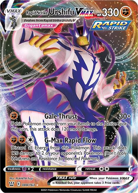 Rapid Strike Urshifu VMAX Ultra Rare SWSH05: Battle Styles 088/163 NM