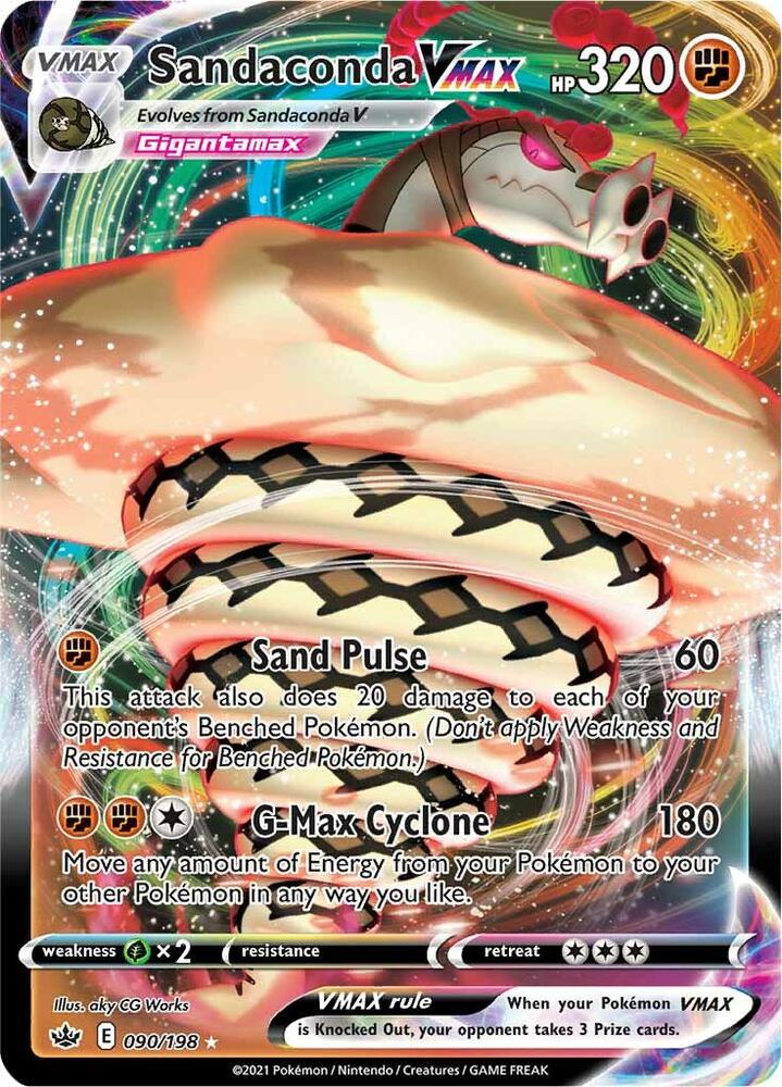Sandaconda VMAX Ultra Rare SWSH06: Chilling Reign 090/198 NM