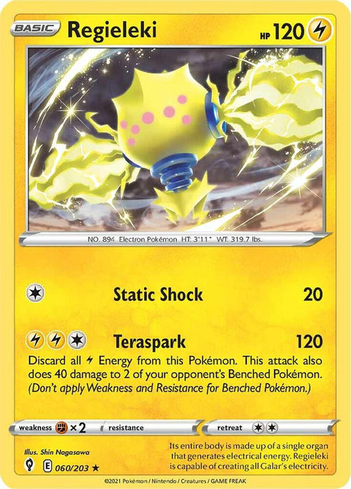 Regieleki Holo Rare SWSH07: Evolving Skies 060/203 NM
