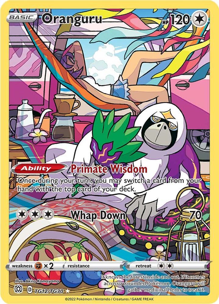 Oranguru Ultra Rare SWSH09: Brilliant Stars Trainer Gallery TG12/TG30 NM