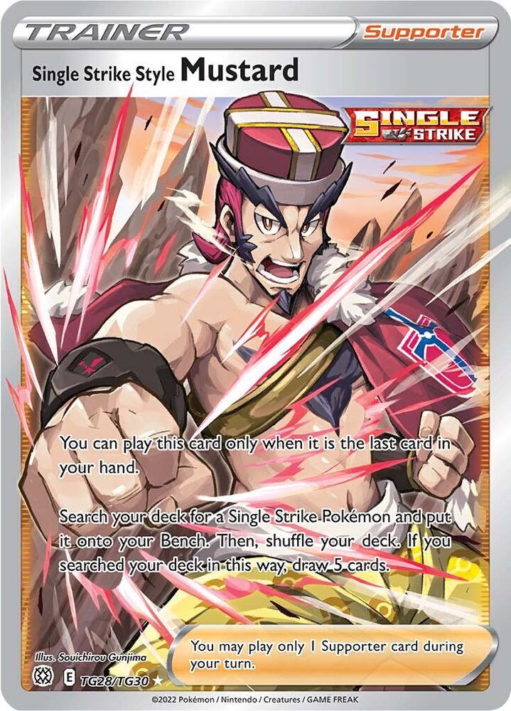 Single Strike Style Mustard Ultra Rare SWSH09: Brilliant Stars Trainer Gallery TG28/TG30 NM