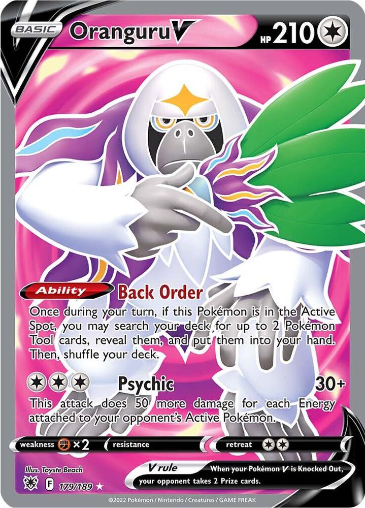 Oranguru V (Full Art) Ultra Rare SWSH10: Astral Radiance 179/189 NM