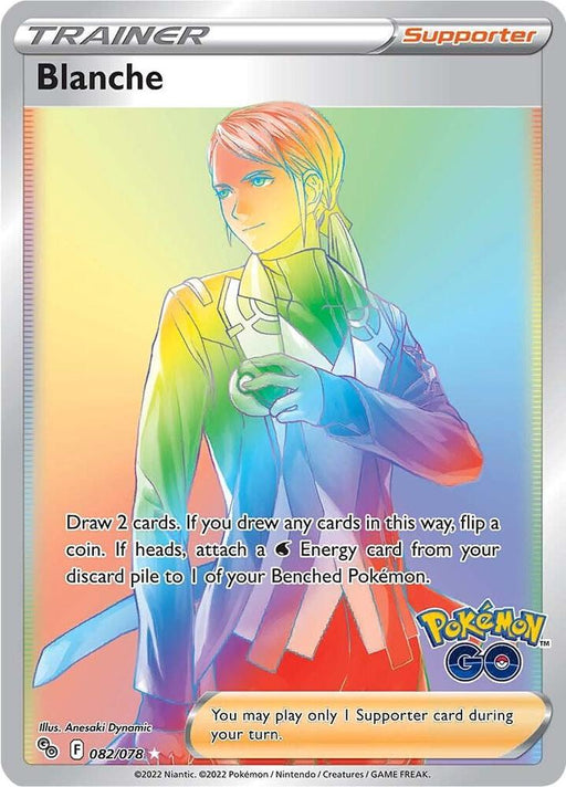 Blanche (Secret) Secret Rare Pokemon GO 082/078 NM