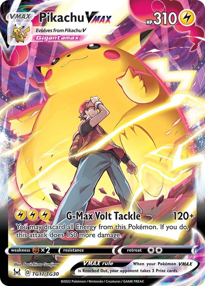 Pikachu VMAX Ultra Rare SWSH11: Lost Origin Trainer Gallery TG17/TG30 NM