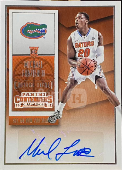 2015-16 Panini Contenders Draft Picks Michael Frazier II Rookie Auto #128 – Florida Gators