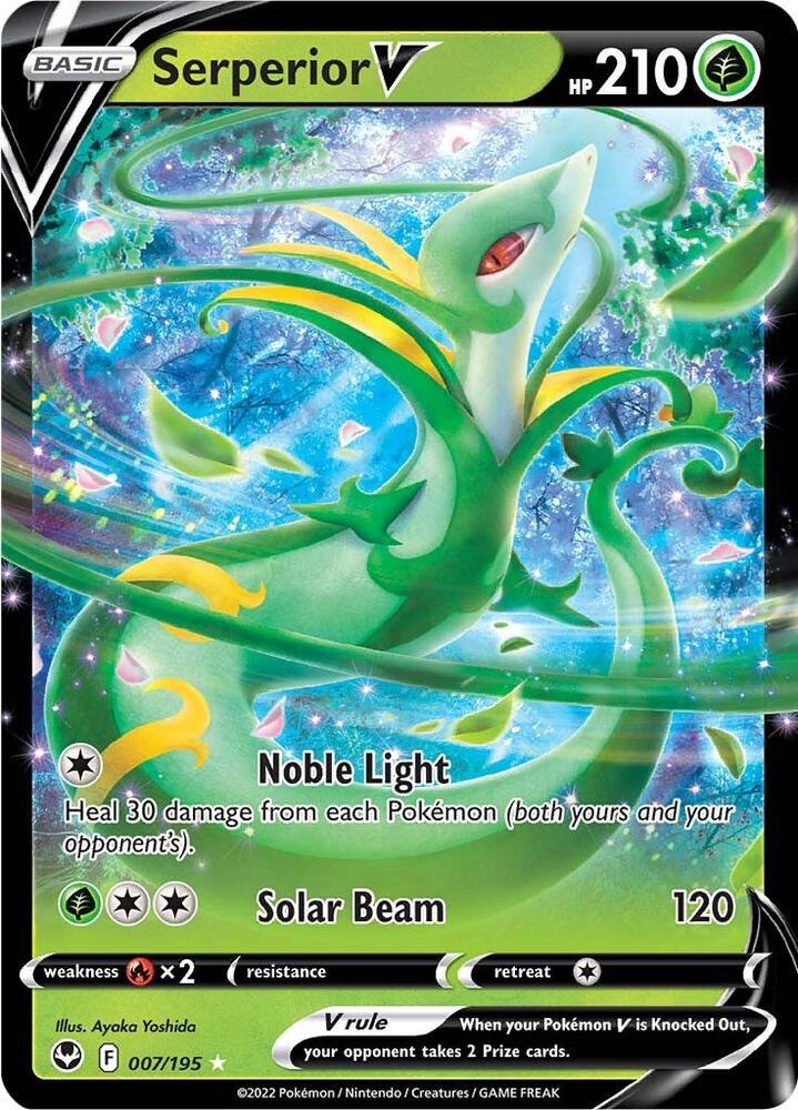 Serperior V Ultra Rare SWSH12: Silver Tempest 007/195 NM