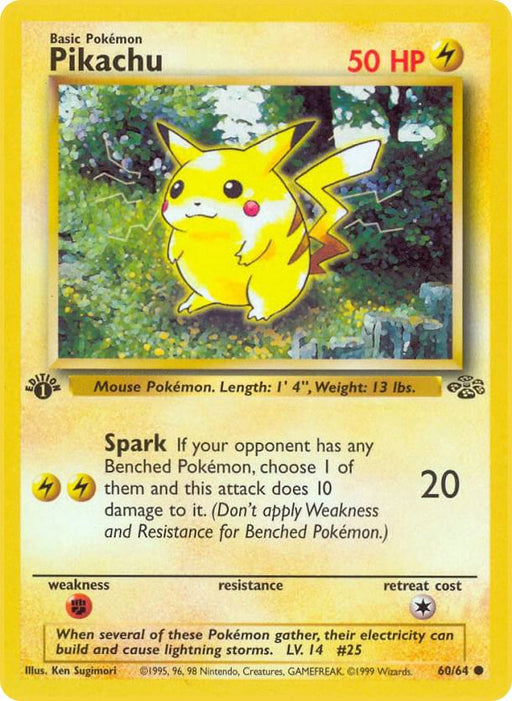 Pikachu Common Jungle 60/64 LP