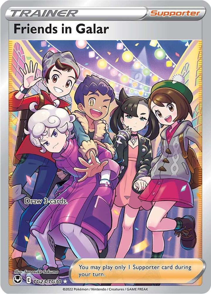 Friends in Galar Ultra Rare SWSH12: Silver Tempest Trainer Gallery TG23/TG30 NM