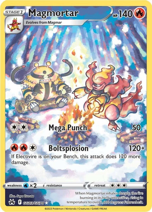Magmortar Ultra Rare Crown Zenith: Galarian Gallery GG03/GG70 NM