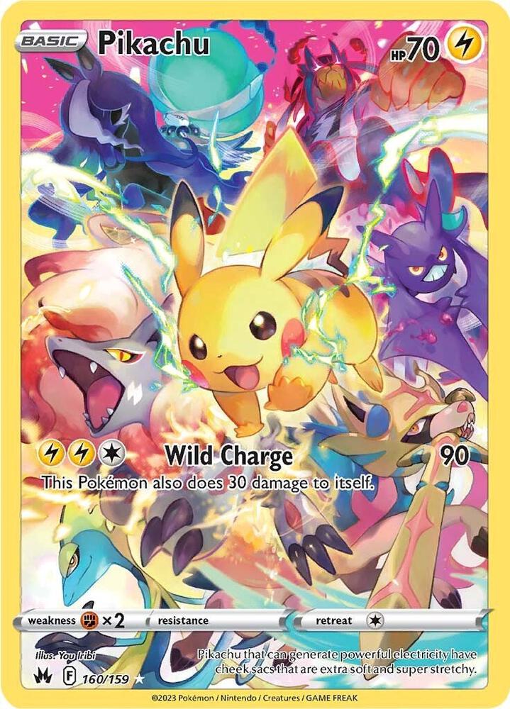 Pikachu (Secret) Secret Rare Crown Zenith 160/159 NM