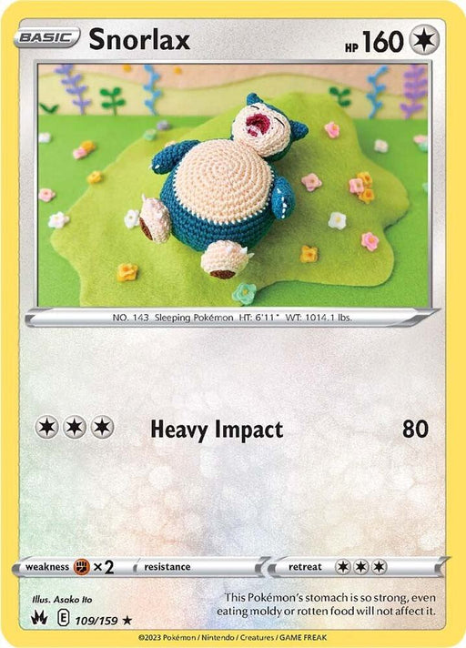 Snorlax Rare Crown Zenith 109/159 NM