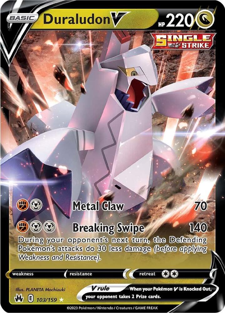 Duraludon V Ultra Rare Crown Zenith 103/159 NM