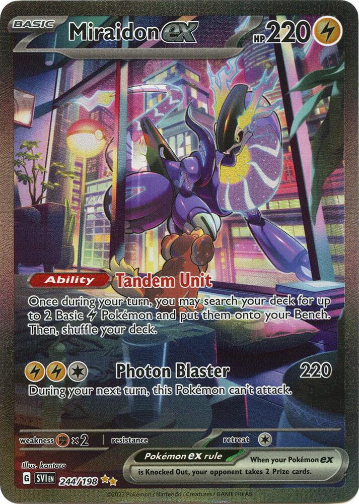 Miraidon ex Special Illustration Rare SV01: Scarlet & Violet Base Set 244/198 NM