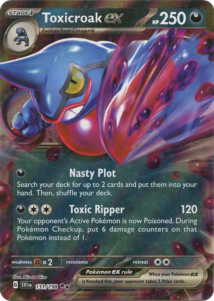 Toxicroak ex Double Rare SV01: Scarlet & Violet Base Set 131/198 NM