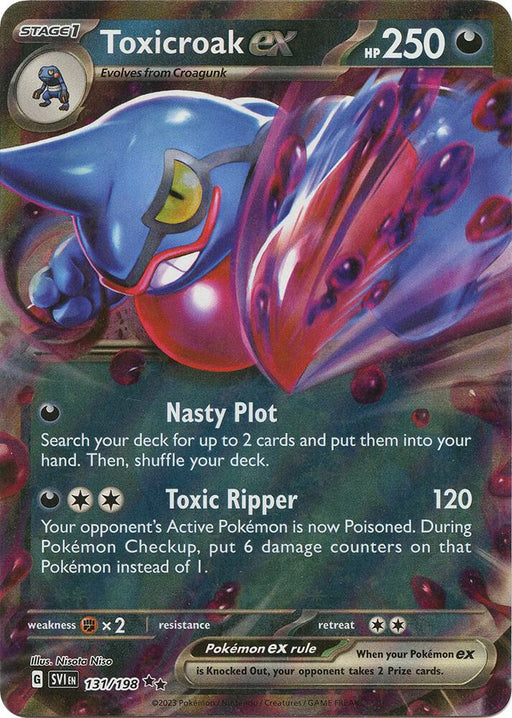 Toxicroak ex Double Rare SV01: Scarlet & Violet Base Set 131/198 NM