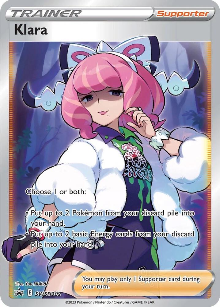 Klara (Full Art) Ultra Rare SWSH: Sword & Shield Promo Cards SWSH302 NM