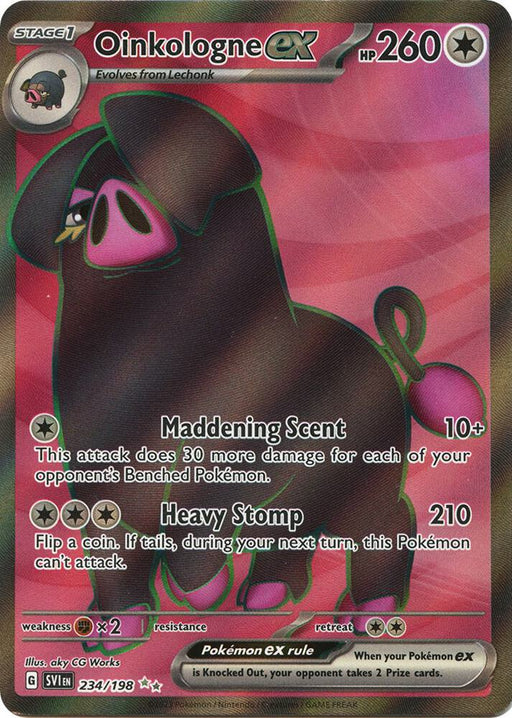 Oinkologne ex Ultra Rare SV01: Scarlet & Violet Base Set 234/198 NM