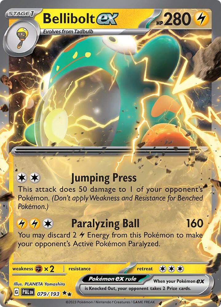 Bellibolt ex Double Rare SV02: Paldea Evolved 079/193 NM
