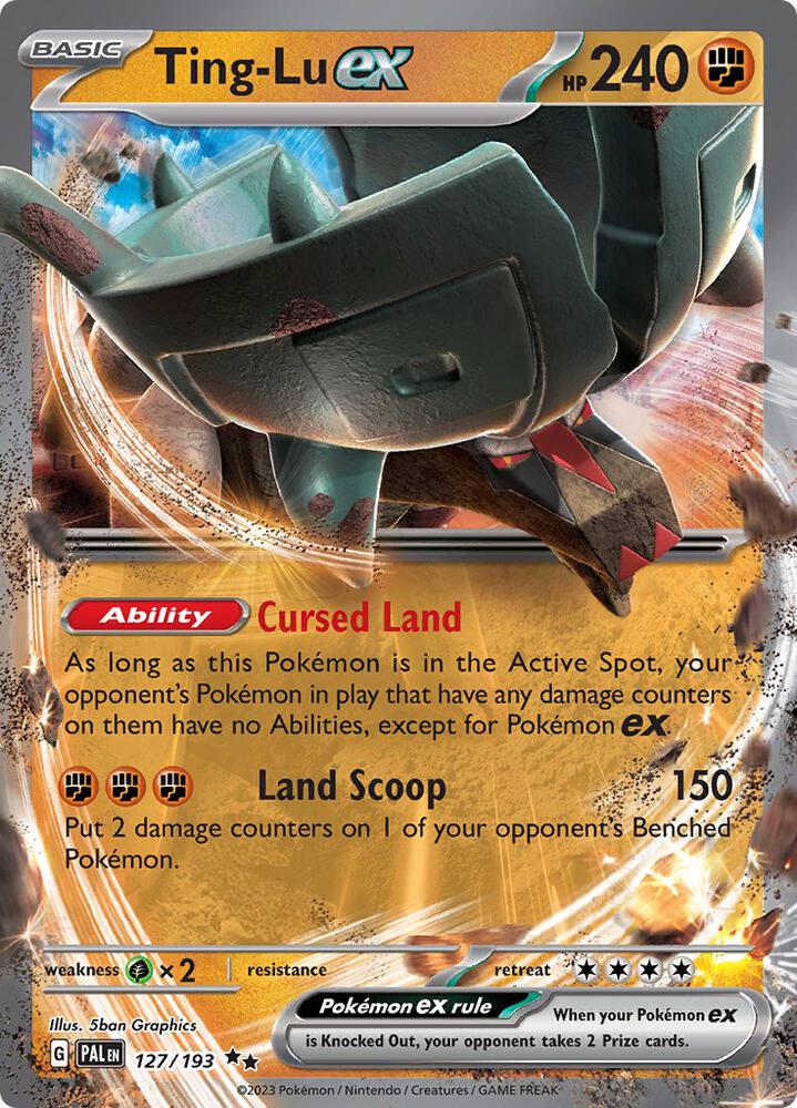 Ting-Lu ex Double Rare SV02: Paldea Evolved 127/193 NM