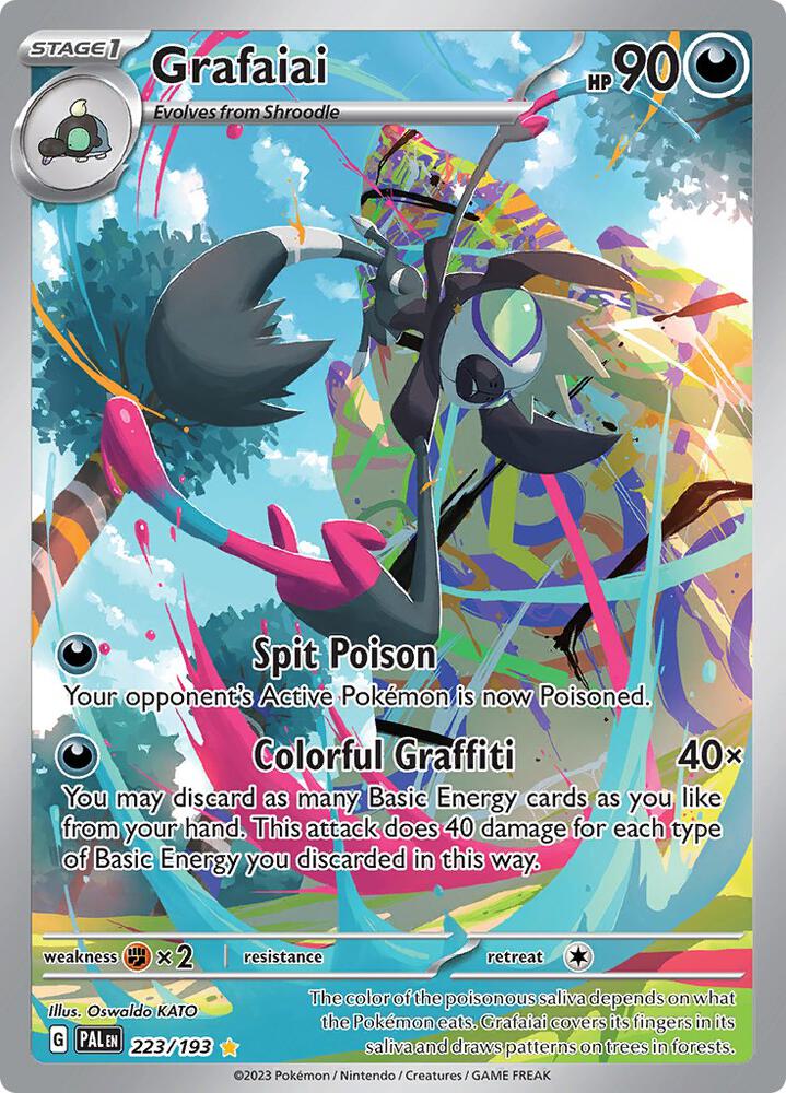 Grafaiai Illustration Rare SV02: Paldea Evolved 223/193 NM