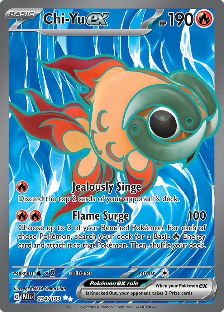 Chi-Yu ex Ultra Rare SV02: Paldea Evolved 234/193 NM