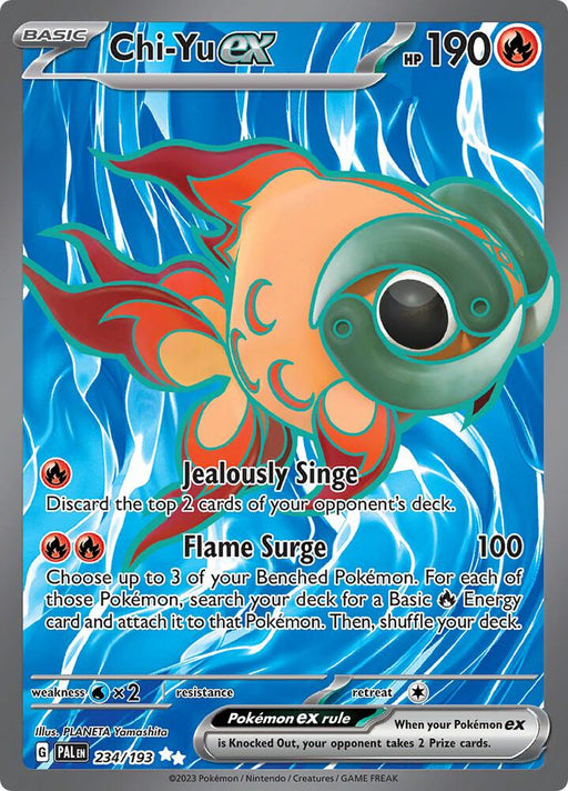 Chi-Yu ex Ultra Rare SV02: Paldea Evolved 234/193 NM