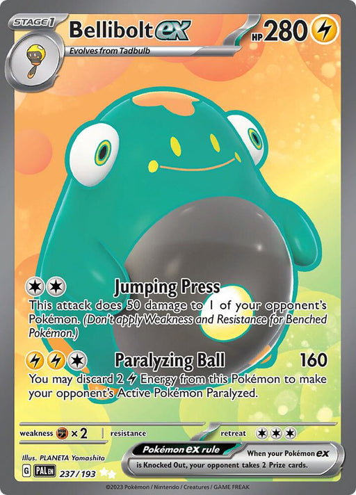Bellibolt ex Ultra Rare SV02: Paldea Evolved 237/193 NM
