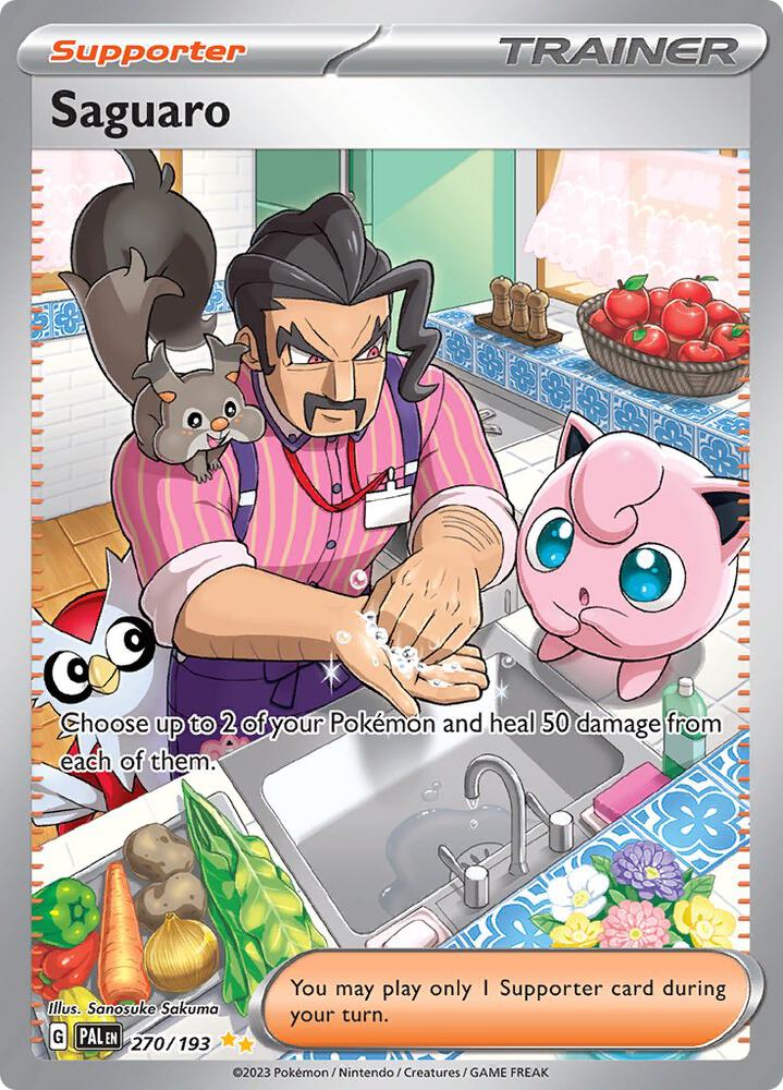 Saguaro Special Illustration Rare SV02: Paldea Evolved 270/193 NM