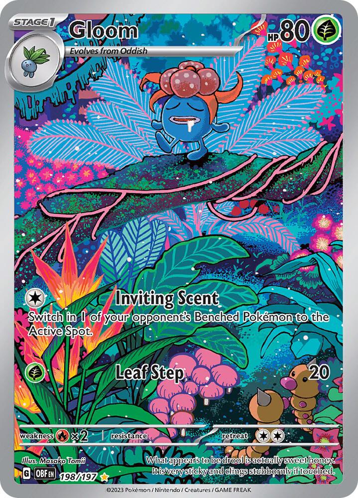 Gloom Illustration Rare SV03: Obsidian Flames 198/197 NM