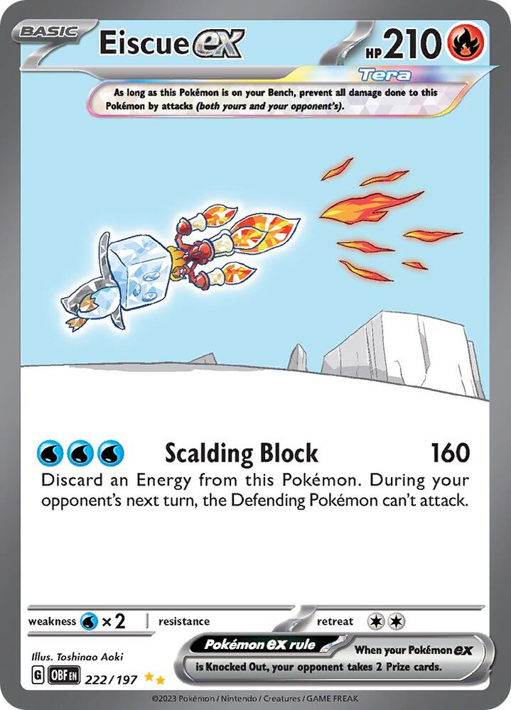 Eiscue ex Special Illustration Rare SV03: Obsidian Flames 222/197 NM