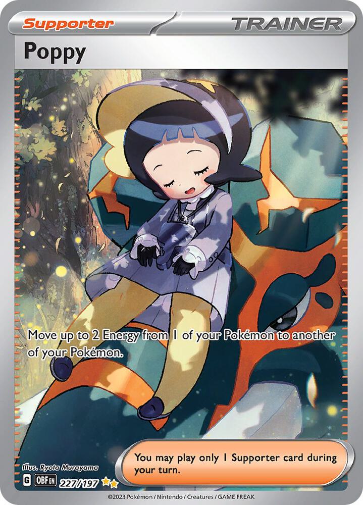 Poppy Special Illustration Rare SV03: Obsidian Flames 227/197 NM