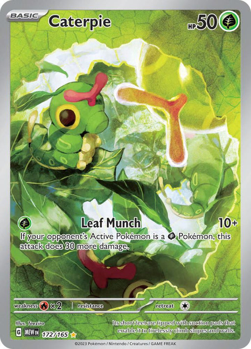 Caterpie Illustration Rare SV: Scarlet & Violet 151 172/165 NM