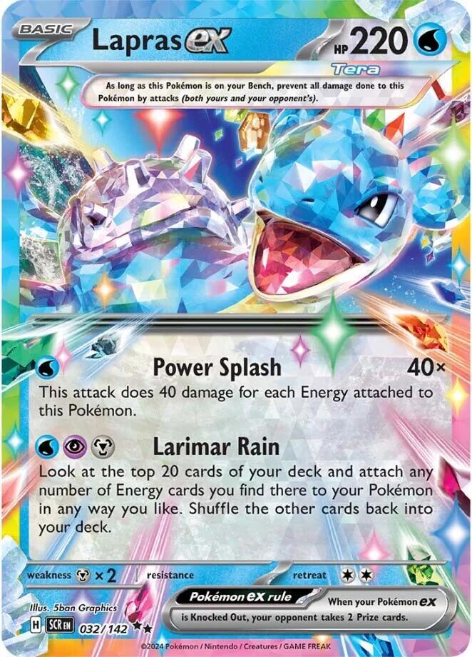 Lapras ex Double Rare SV07: Stellar Crown 032/142 NM