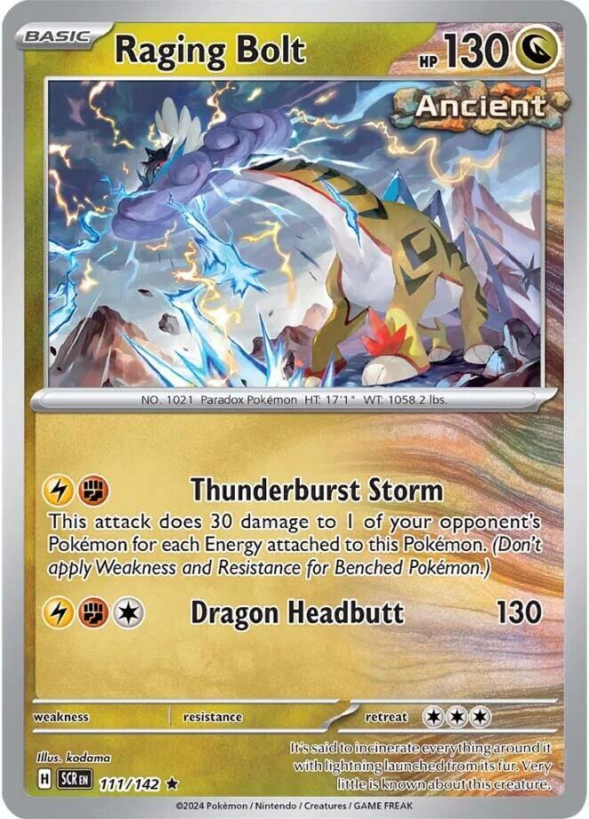 Raging Bolt Rare SV07: Stellar Crown 111/142 NM