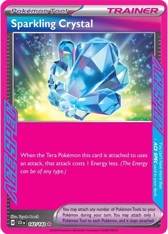 Sparkling Crystal ACE SPEC Rare SV07: Stellar Crown 142/142 NM