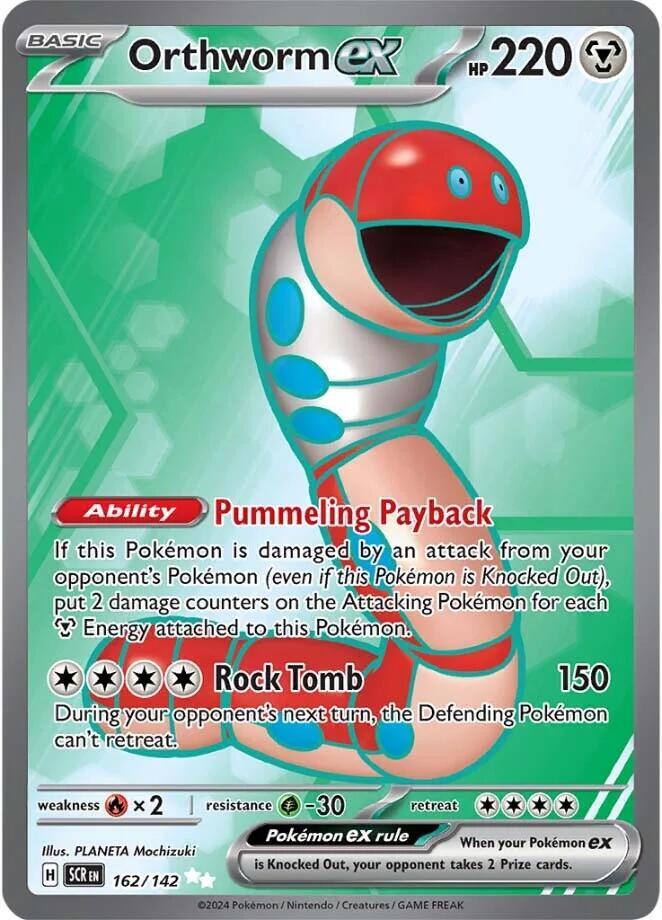 Orthworm ex Ultra Rare SV07: Stellar Crown 162/142 NM