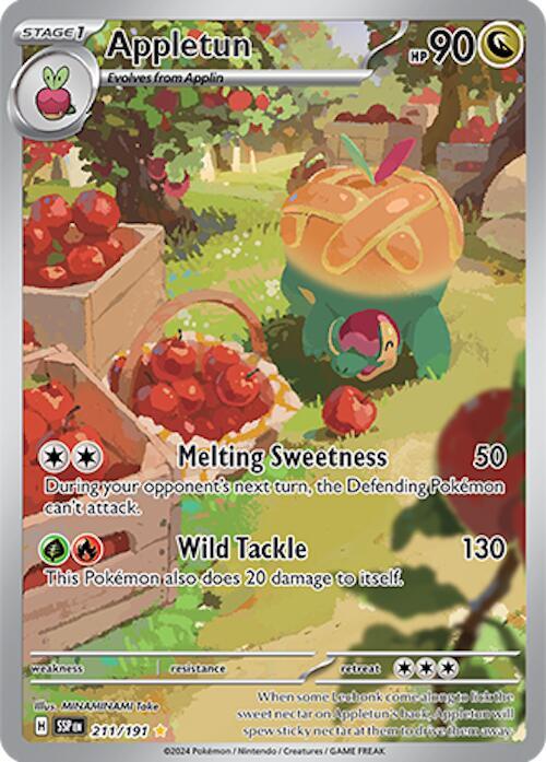 Appletun Illustration Rare SV08: Surging Sparks 211/191 NM