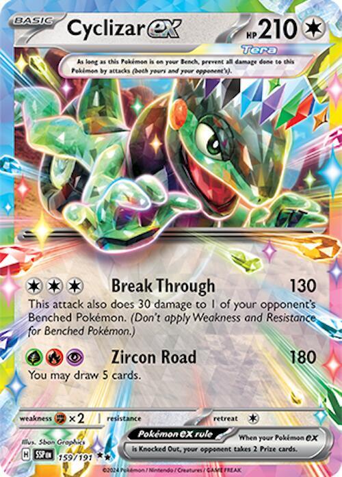 Cyclizar ex Double Rare SV08: Surging Sparks 159/191 NM