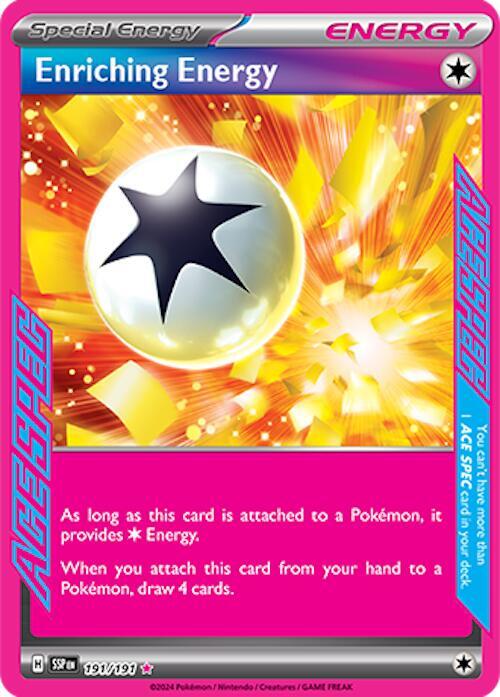 Enriching Energy ACE SPEC Rare SV08: Surging Sparks 191/191 NM